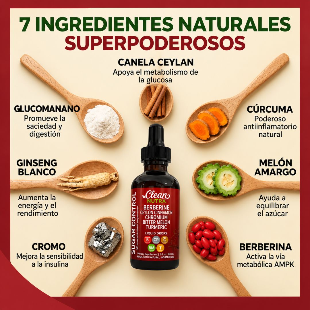 Apoyo Natural para el Azúcar en sangre, Energía y Antojos